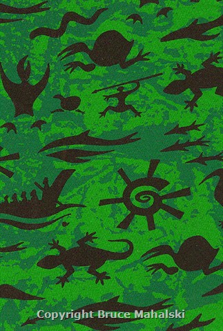  Green Rock Art Print
